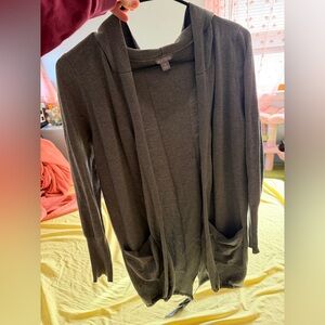 Falls Creek Charcoal Gray Sweater with hood